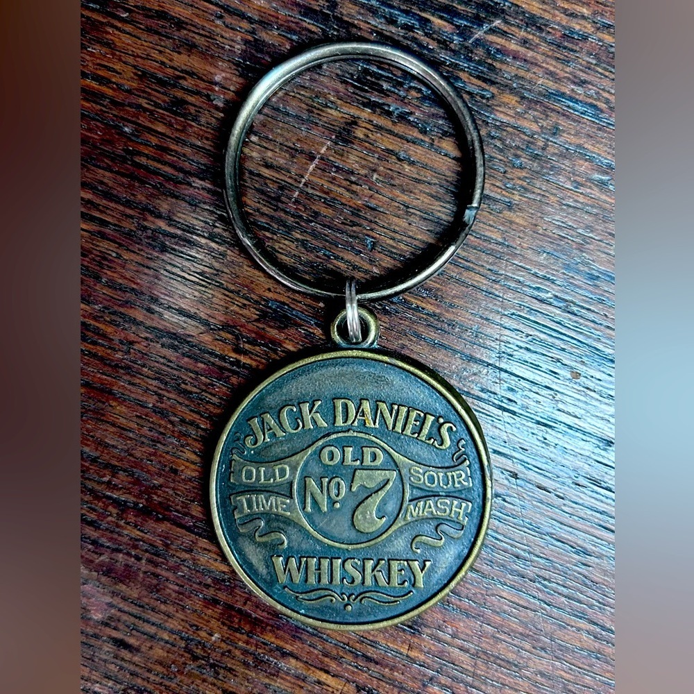 Jack Daniels Bronze Whiskey Keychain